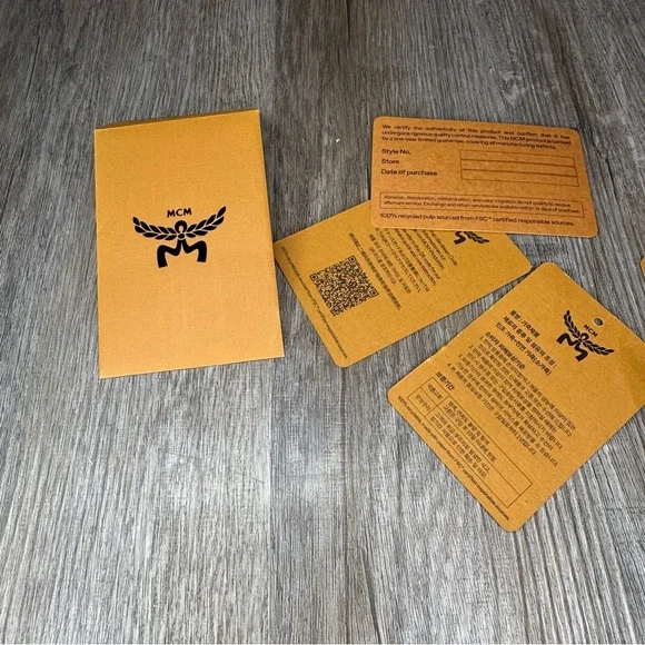 MCM Lauretos Monogram Canvas Medium Shopper Tote in Cognac - Picture 7 of 16